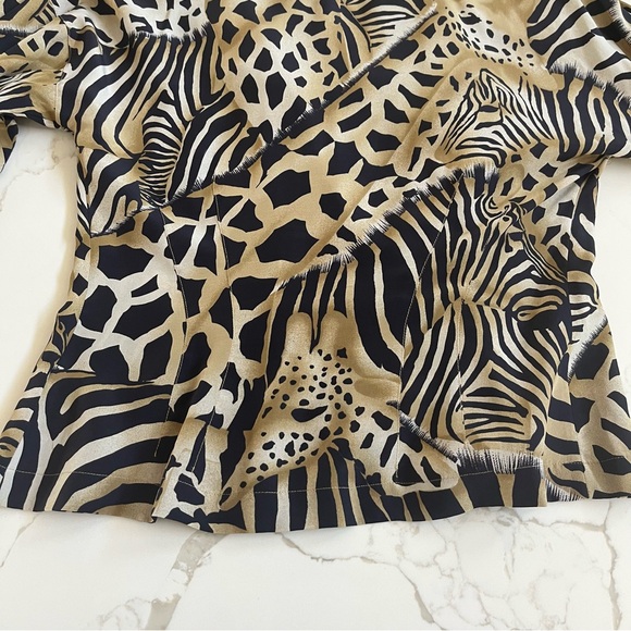 Vintage 1980’s Escada Silk Animal Print Blouse - Picture 12 of 12